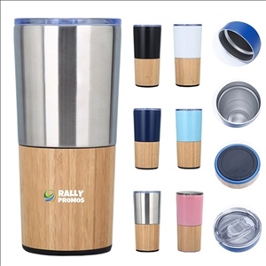 20OZ Bamboo Stainless Steel Travel Tumbler